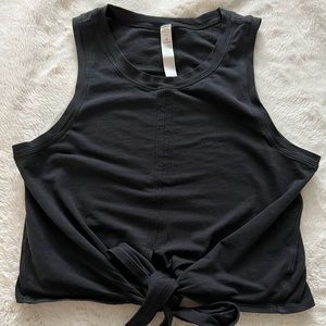 Lululemon Black Front Tie Tank